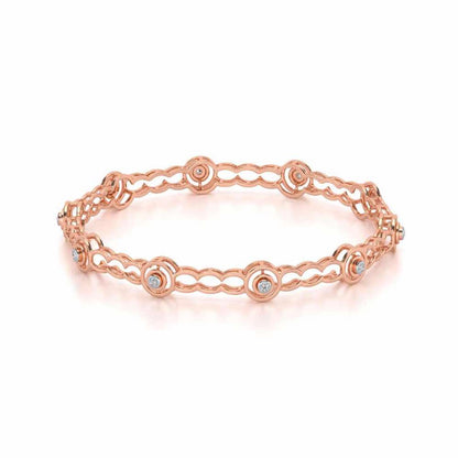 Circlice Silver Bangles - Rose Gold - Image 2