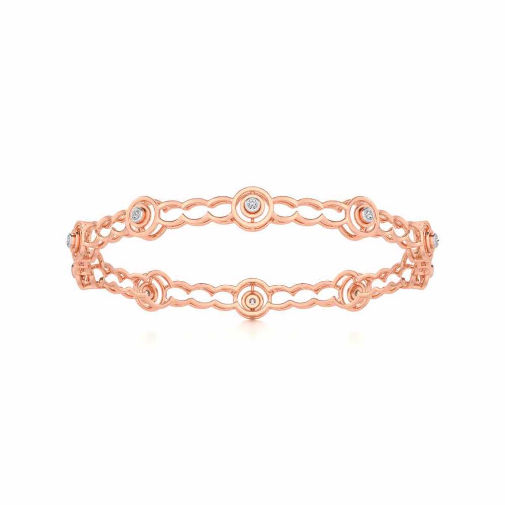 Circlice Silver Bangles - Rose Gold - Image 4