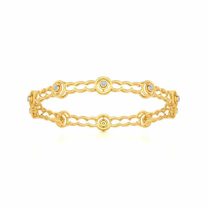 Circlice Silver Bangles - Yellow Gold - Image 4