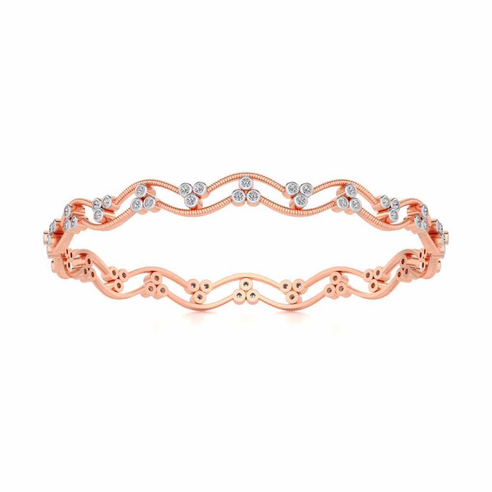 Citlali Silver Bangles - Rose Gold - Image 5
