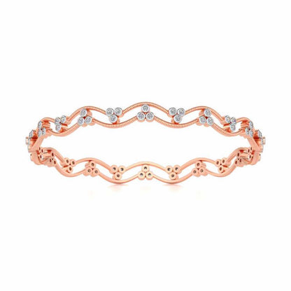 Citlali Silver Bangles - Rose Gold - Image 5