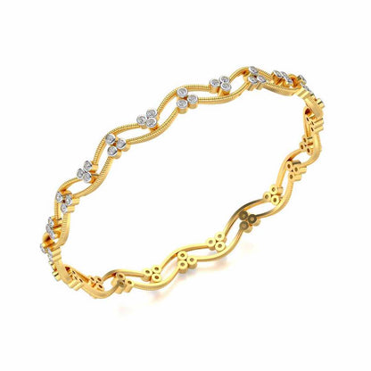Citlali Silver Bangles - Yellow Gold - Image 1