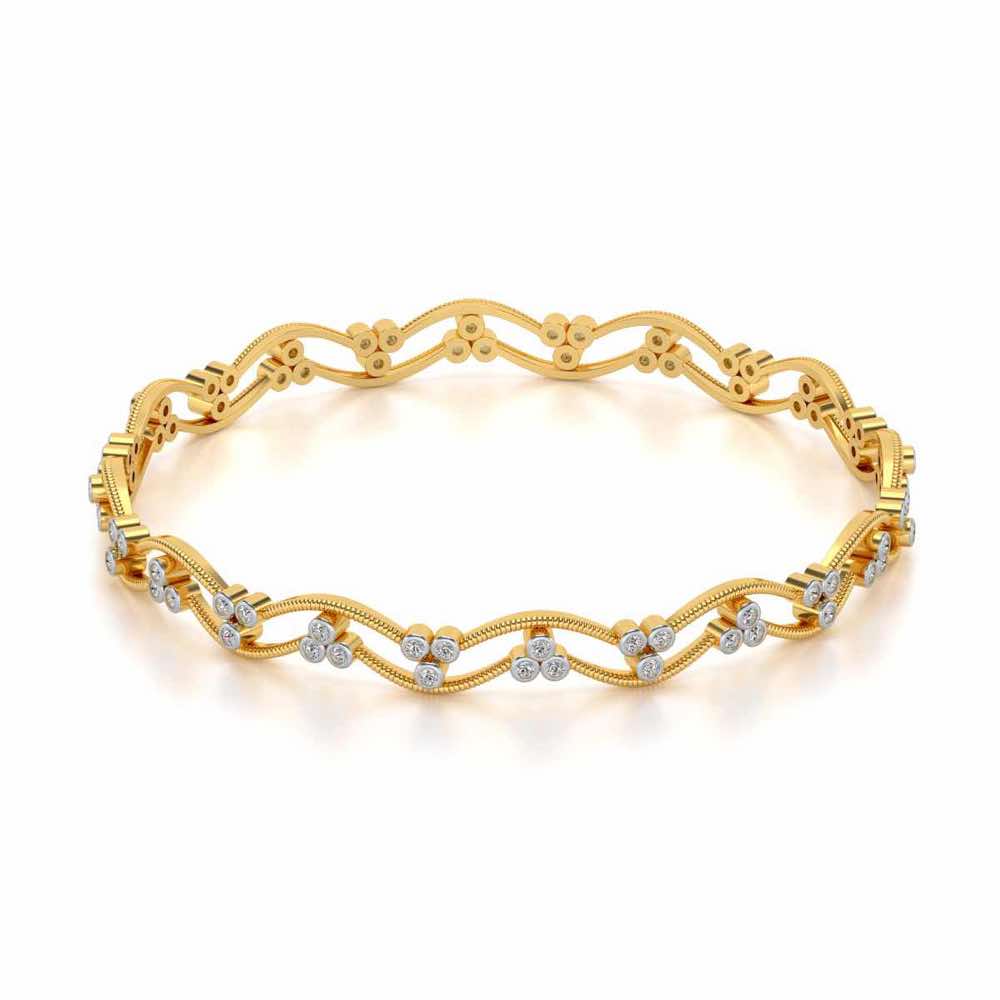 Citlali Silver Bangles - Yellow Gold - Image 2