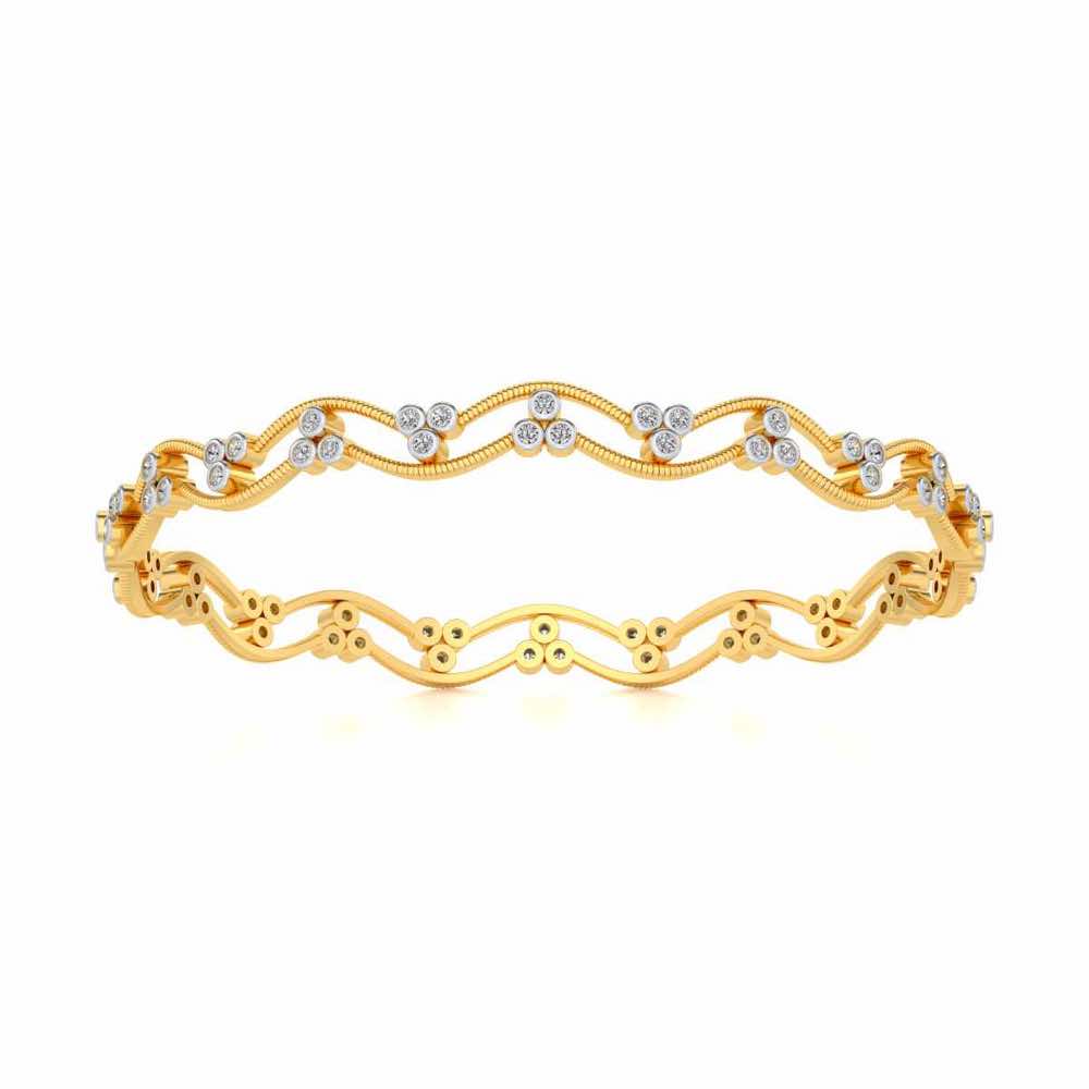 Citlali Silver Bangles - Yellow Gold - Image 5