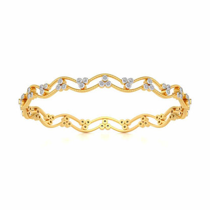 Citlali Silver Bangles - Yellow Gold - Image 5