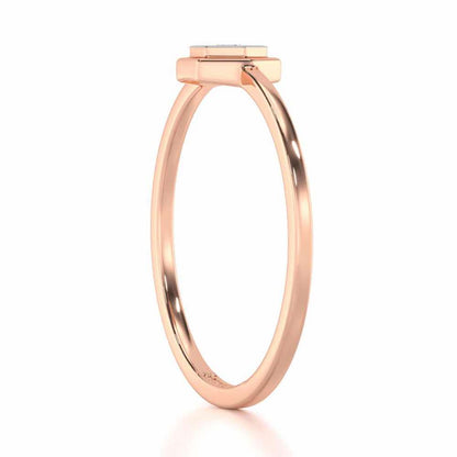 Classic Elegance Silver Ring - Rose Gold - Image 3