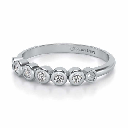 Classy Silver Band Ring - White Gold - Image 2