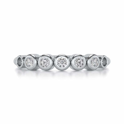 Classy Silver Band Ring - White Gold - Image 4