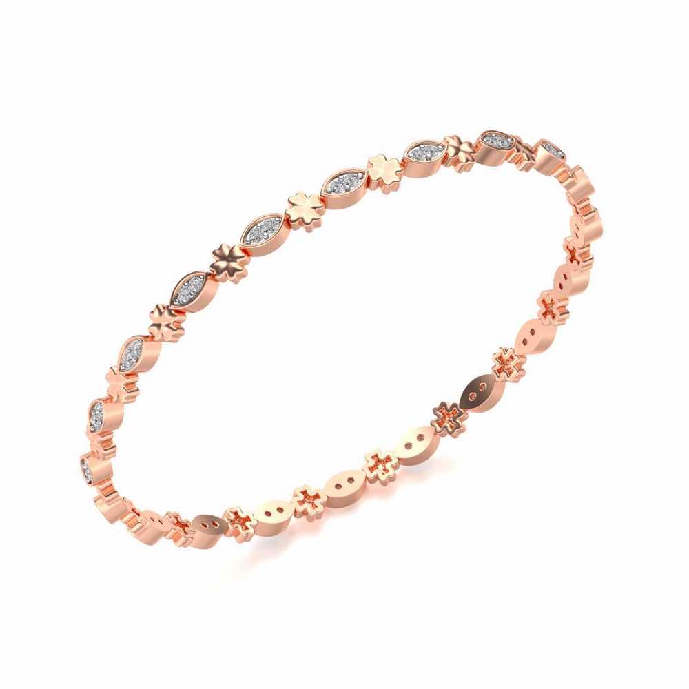 Classy Silver Bangles - Rose Gold - Image 1