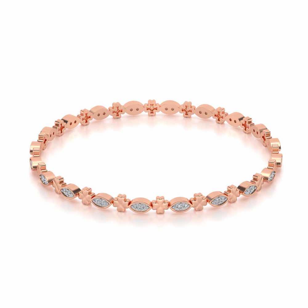 Classy Silver Bangles - Rose Gold - Image 2