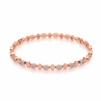 Classy Silver Bangles - Rose Gold - Image 2