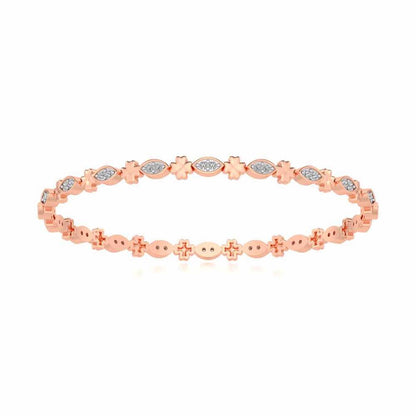 Classy Silver Bangles - Rose Gold - Image 5