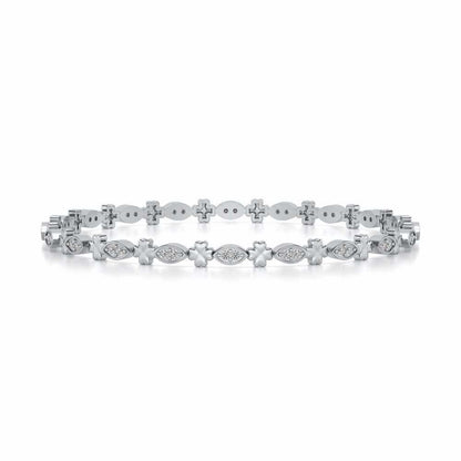 Classy Silver Bangles - White Gold - Image 4