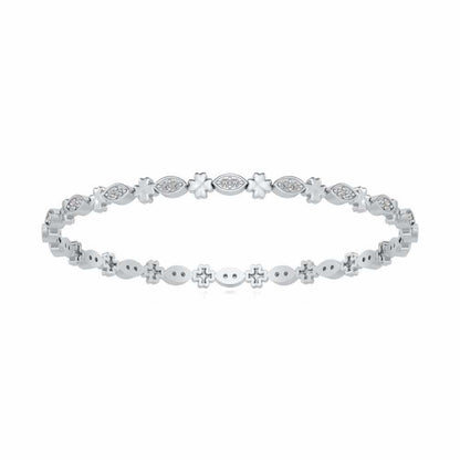 Classy Silver Bangles - White Gold - Image 5