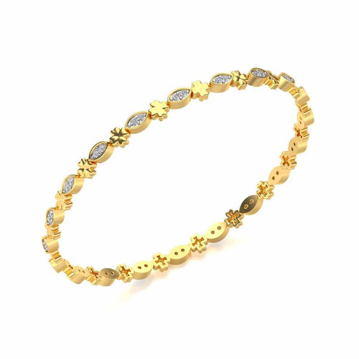 Classy Silver Bangles - Yellow Gold - Image 1
