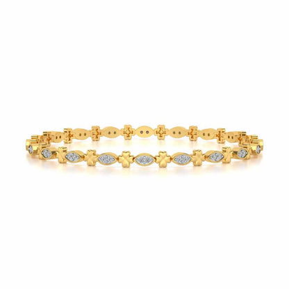 Classy Silver Bangles - Yellow Gold - Image 4