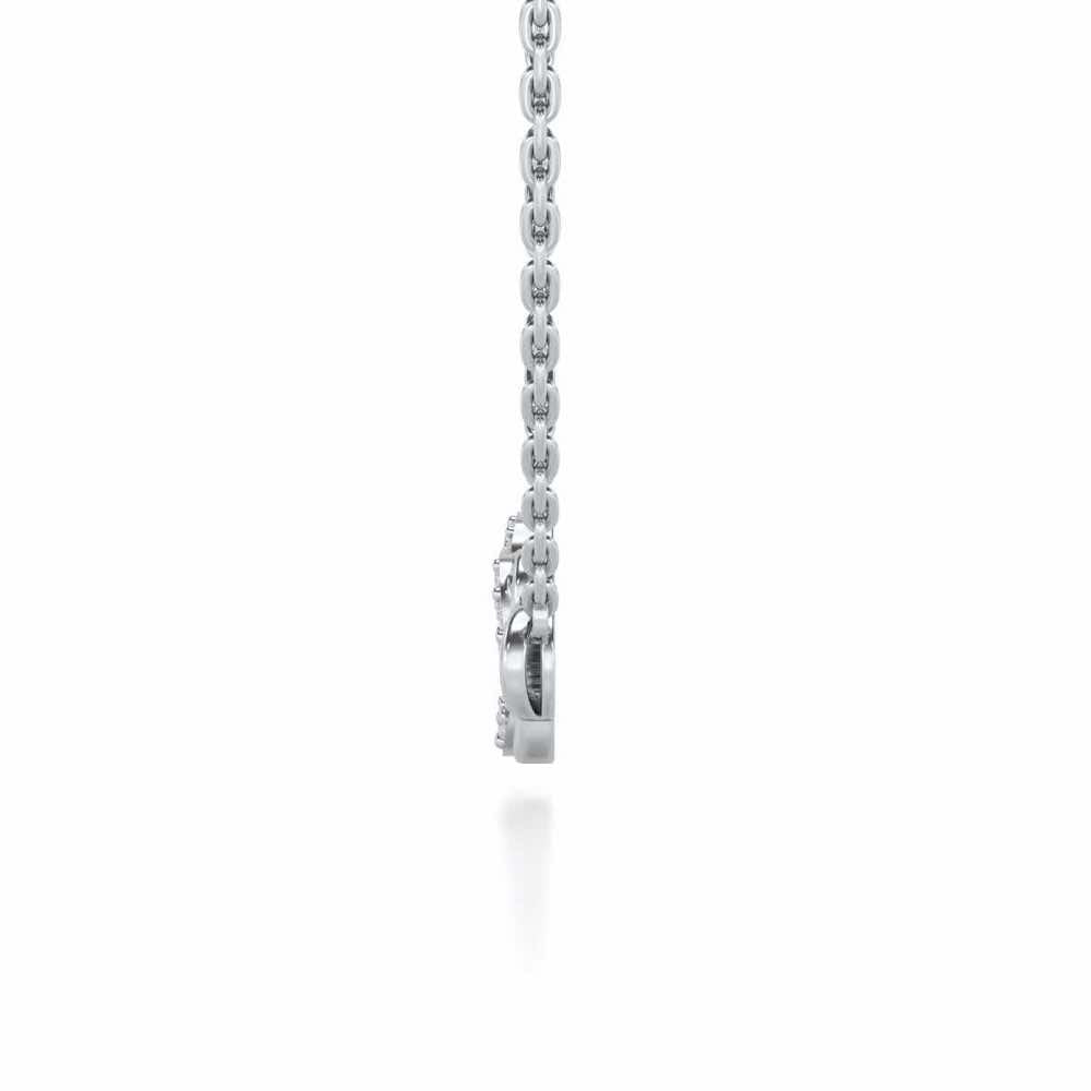 Cloud Silver Pendant - White Gold - Image 4
