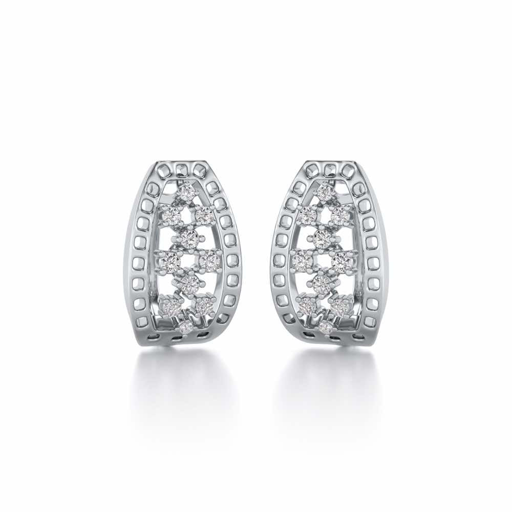 Cluster Hug Silver Bali - White Gold - Image 1