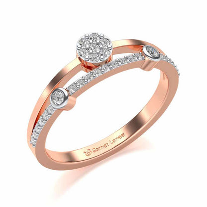 Collective Silver Ring - Rose Gold - Image 1