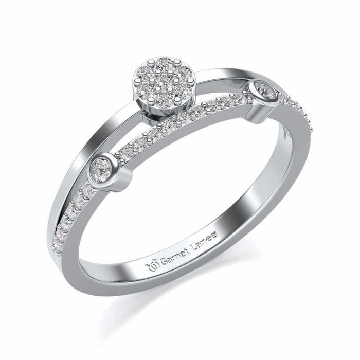 Collective Silver Ring - White Gold - Image 1