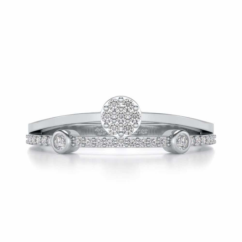 Collective Silver Ring - White Gold - Image 4