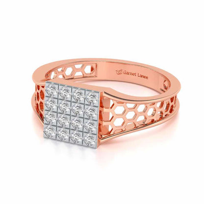 Colossal Silver Ring For Men - Rose Gold - Image 2