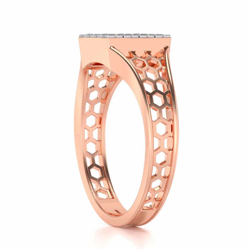 Colossal Silver Ring For Men - Rose Gold - Image 3