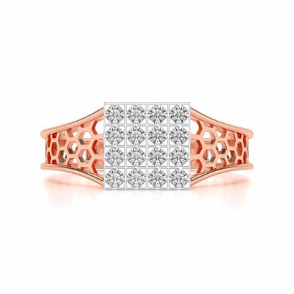 Colossal Silver Ring For Men - Rose Gold - Image 4