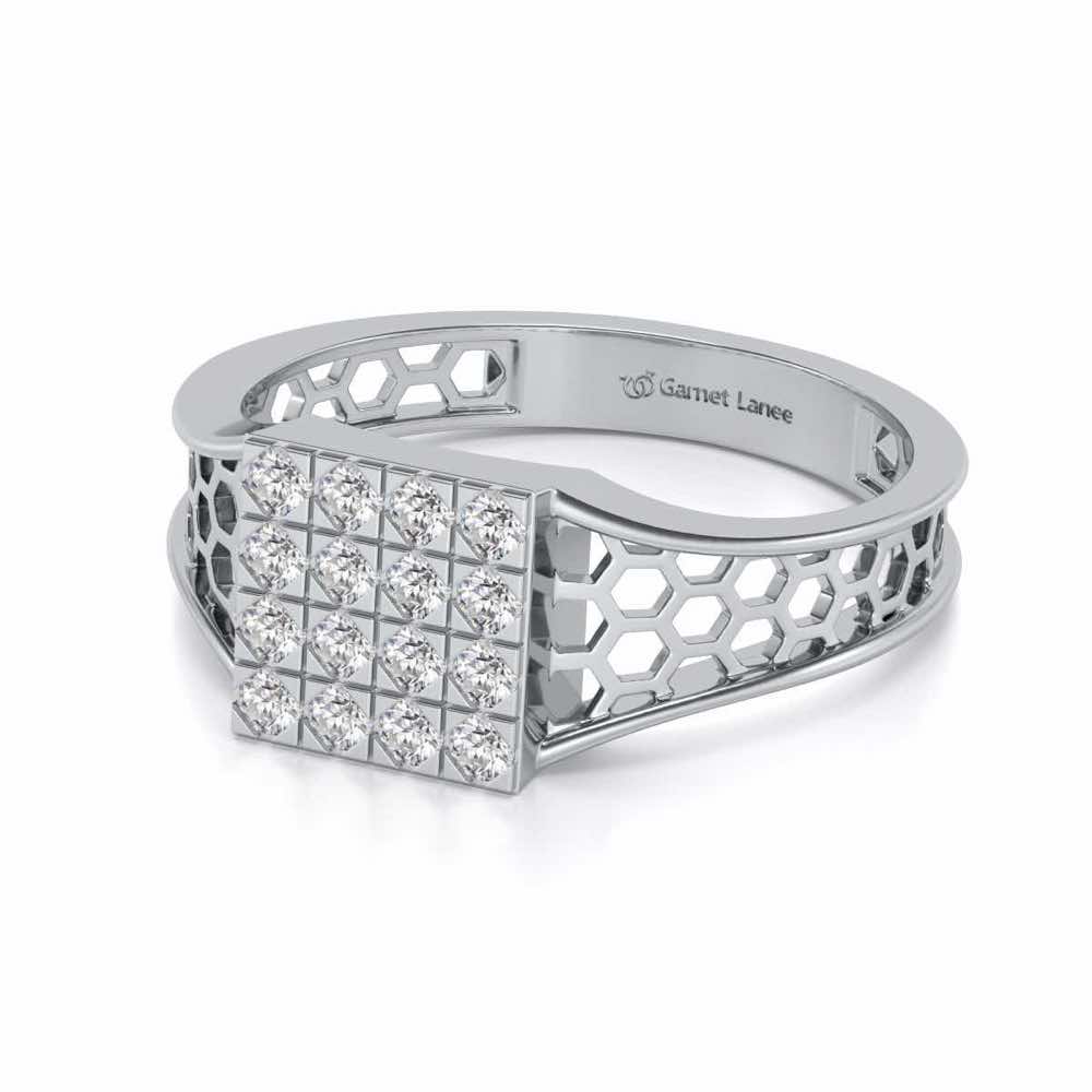 Colossal Silver Ring For Men - White Gold - Image 2