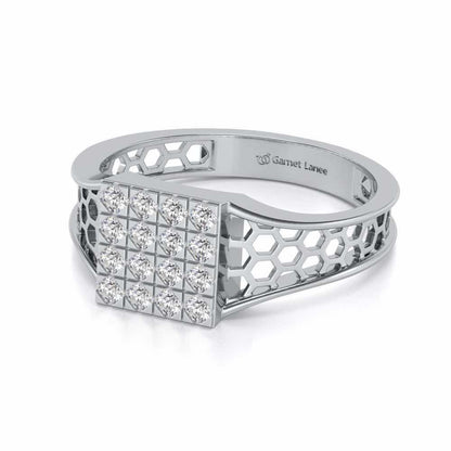 Colossal Silver Ring For Men - White Gold - Image 2