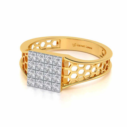 Colossal Silver Ring For Men - Yellow Gold - Image 2
