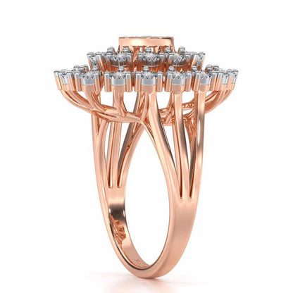 Colossal Shine Silver Ring - Rose Gold - Image 3