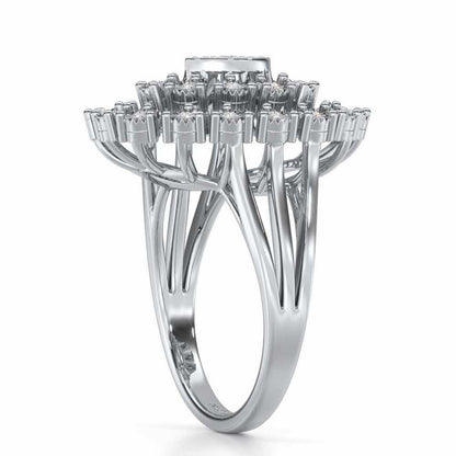 Colossal Shine Silver Ring - White Gold - Image 3