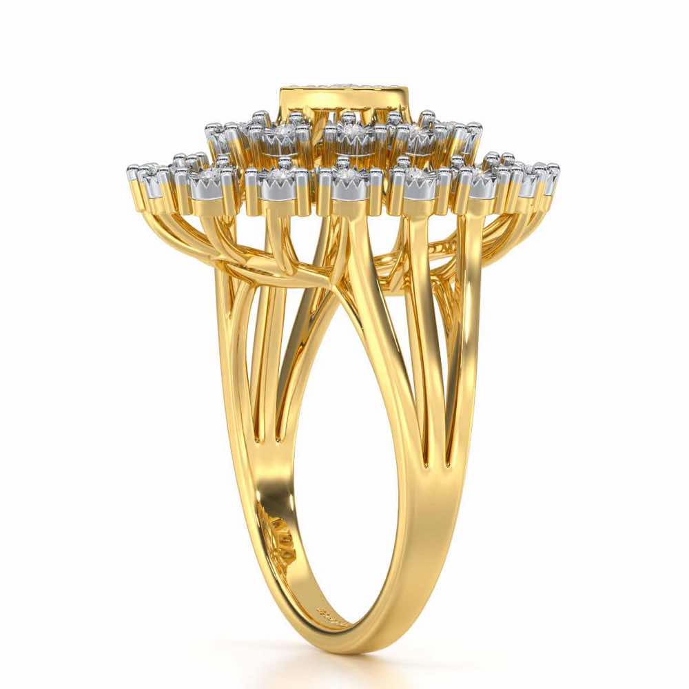 Colossal Shine Silver Ring - Yellow Gold - Image 3