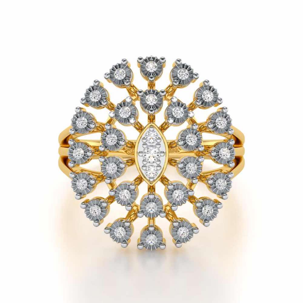 Colossal Shine Silver Ring - Yellow Gold - Image 4