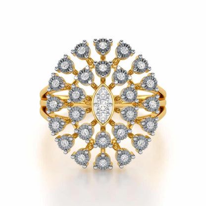 Colossal Shine Silver Ring - Yellow Gold - Image 4