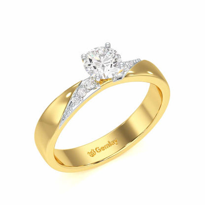 Companionable Solitaire Ring - Yellow Gold - Image 1