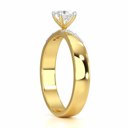 Companionable Solitaire Ring - Yellow Gold - Image 3