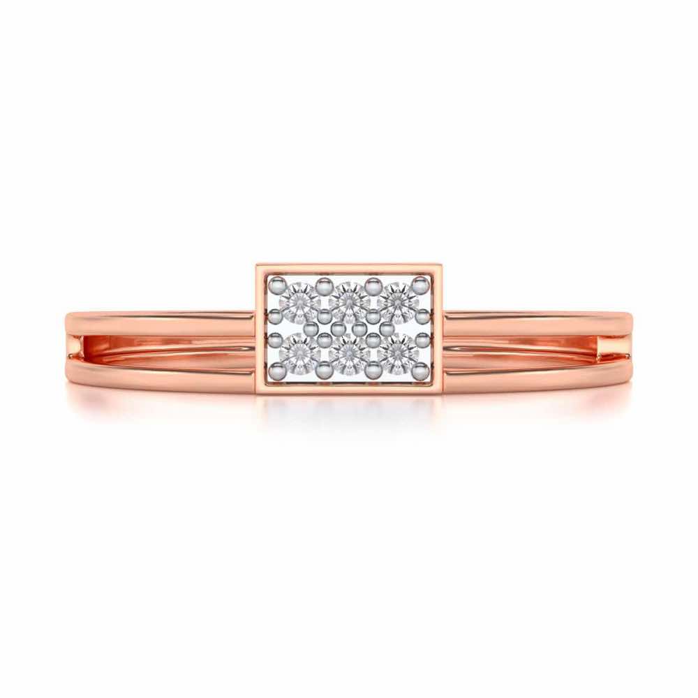 Conclave Silver Band Ring - Rose Gold - Image 4