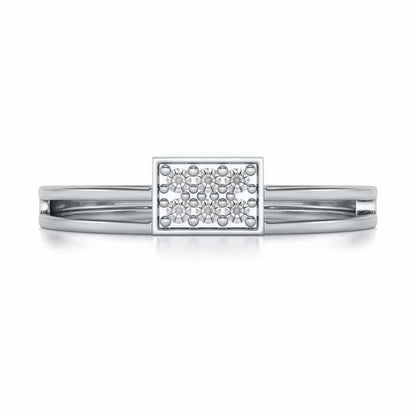 Conclave Silver Band Ring - White Gold - Image 4