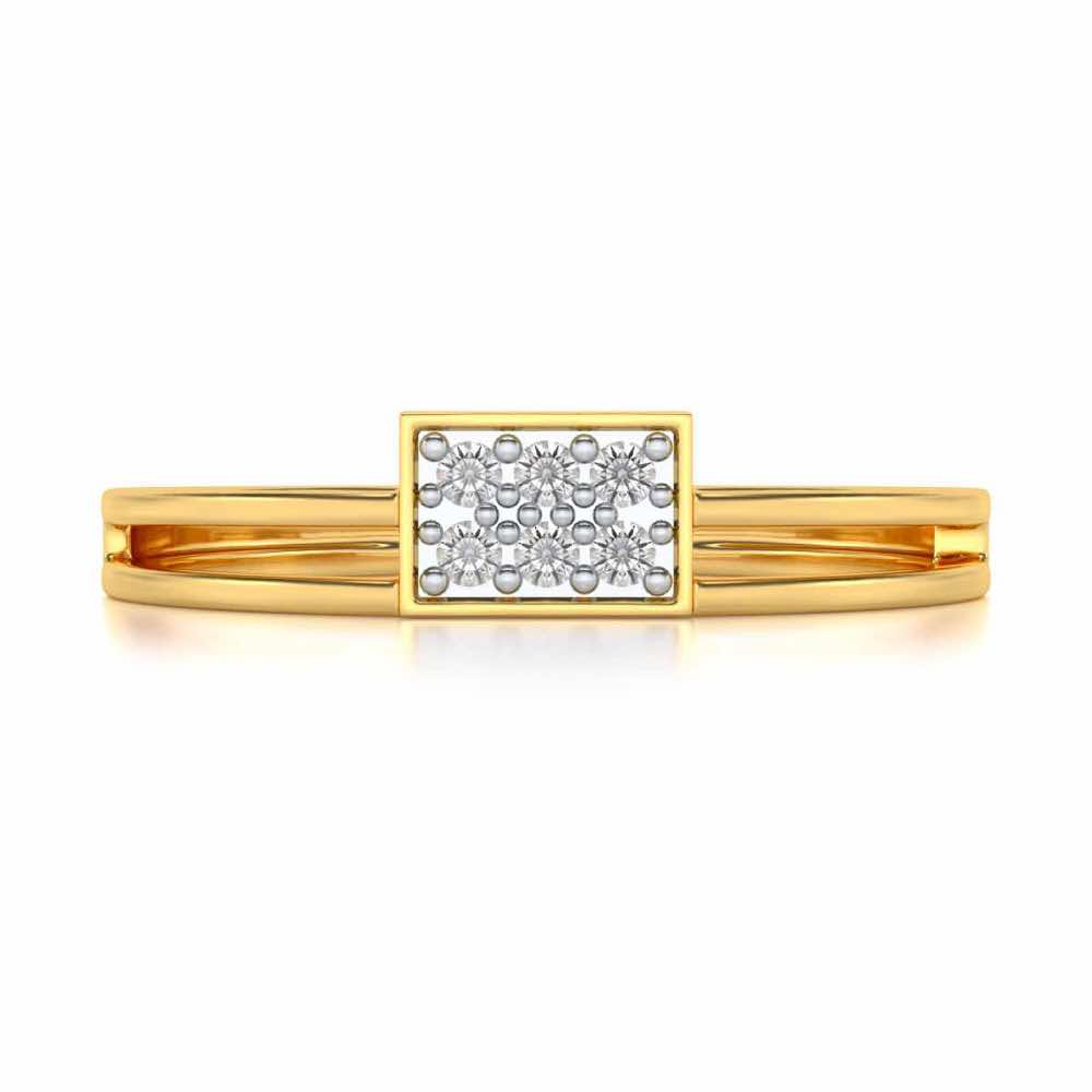 Conclave Silver Band Ring - Yellow Gold - Image 4