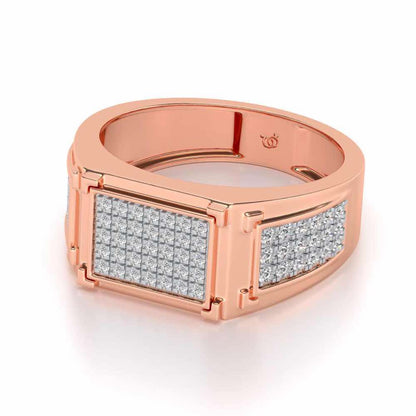 Confidence Silver Ring For Men - Rose Gold - Image 2