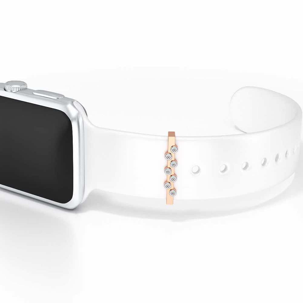 Conflate Silver Watch Band - Rose Gold - Image 1