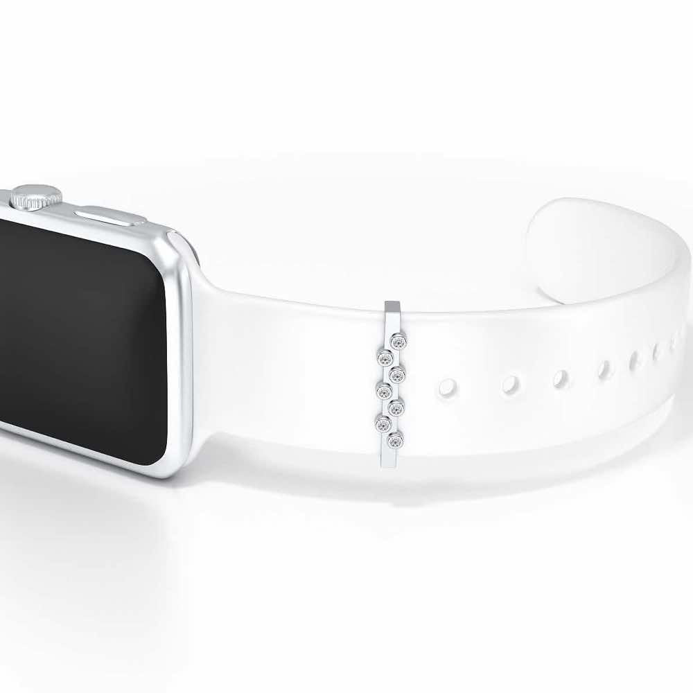 Conflate Silver Watch Band - White Gold - Image 1