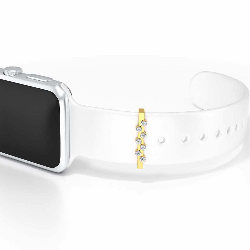 Conflate Silver Watch Band - Yellow Gold - Image 1