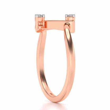 Connect Silver Ring - Rose Gold - Image 3
