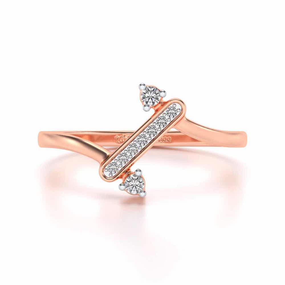 Connect Silver Ring - Rose Gold - Image 4