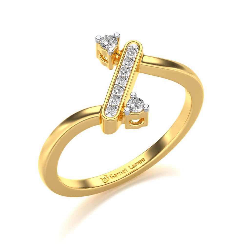 Connect Silver Ring - Yellow Gold - Image 1