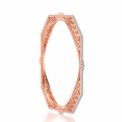 Constellation Silver Bangles - Rose Gold - Image 3