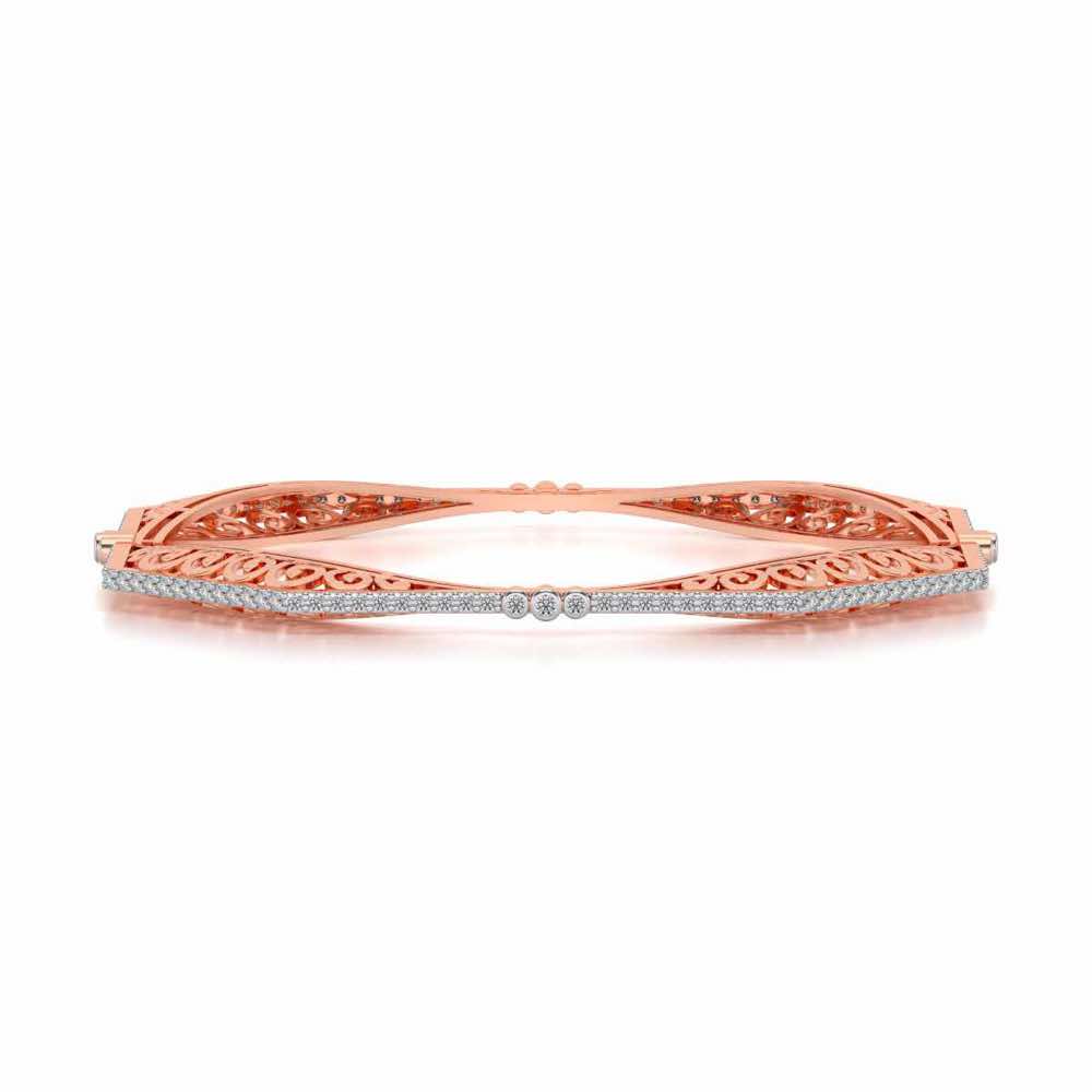 Constellation Silver Bangles - Rose Gold - Image 4